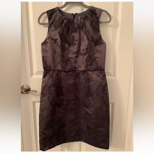 LOFT Dress Womens Size 10 Petite Blue Gray Zip Sleeveless Office